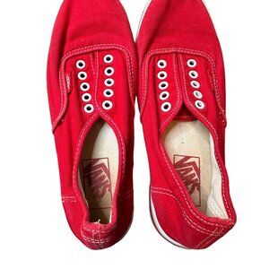 Vans Classic Low Top Classic Trendy Crimson Red Sneaker Unisex Mens 6 Womens 7.5